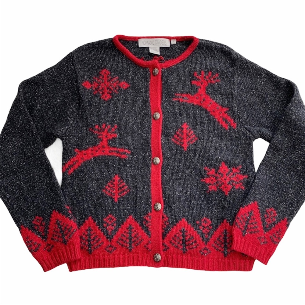 Nomadic Traders Gray Winter Sweater Small - image 1